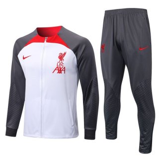 Survetement Liverpool 2022 2023 Blanc Gris Survetement Liverpool 2022 2023 Blanc Gris