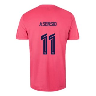 Maillot Real Madrid Exterieur NO.11 Asensio 2020 2021 Rose Pas Cher