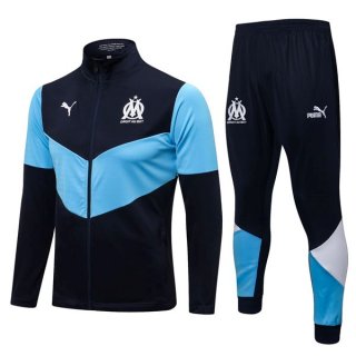 Survetement Marseille 2022 Bleu Noir Survetement Marseille 2022 Bleu Noir