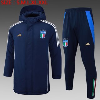 Doudoune Italie Ensemble Complet 2024 2025 Bleu Doudoune Italie Ensemble Complet 2024 2025 Bleu