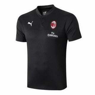 Polo AC Milan 2019 2020 Noir Pas Cher