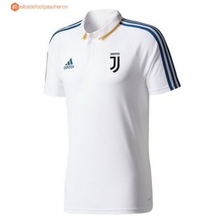 Polo Juventus 2017 2018 Blanc Bleu Pas Cher Polo Juventus 2017 2018 Blanc Bleu Pas Cher