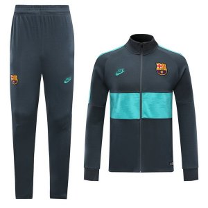 Survetement Barcelona 2019 2020 Gris Vert Pas Cher