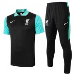 Polo Liverpool Ensemble Complet 2020 2021 Noir Vert Pas Cher