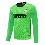 Maillot Inter Milan ML Gardien 2020 2021 Vert Pas Cher