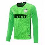 Maillot Inter Milan ML Gardien 2020 2021 Vert Pas Cher