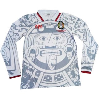 Maillot Mexico Exterieur ML Retro 1998 Blanc Pas Cher Maillot Mexico Exterieur ML Retro 1998 Blanc Pas Cher