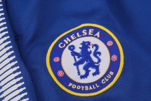 Maillot Entrainement Chelsea Ensemble Complet 2018 2019 Bleu Blanc Pas Cher