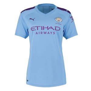 Maillot Manchester City Domicile Femme 2019 2020 Azul Pas Cher