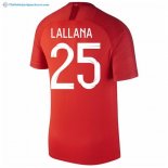 Maillot Angleterre Exterieur Lallana 2018 Rouge Pas Cher