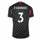 Maillot Liverpool NO.3 Fabinho Third 2020 2021 Noir Pas Cher