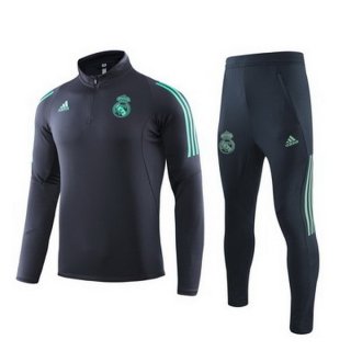 Survetement Real Madrid 2019 2020 Vert Bleu Marine Pas Cher