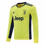 Thailande Maillot Juventus Domicile ML Gardien 2020 2021 Jaune Pas Cher