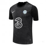 Thailande Maillot Chelsea Gardien 2020 2021 Noir Pas Cher