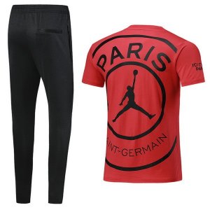 JORDAN Entrainement Paris Saint Germain Ensemble Complet 2018 2019 Rouge Noir Pas Cher