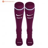 Chaussette Manchester City Exterieur 2017 2018 Purpura Pas Cher