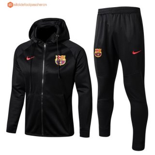 Sweat Shirt Capuche Barcelona 2017 2018 Noir Pas Cher