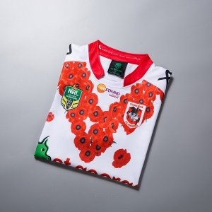 Maillot St.George Illawarra Dragons Edición Conmemorativa 2018 Blanc Pas Cher