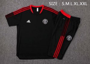 Entrainement Manchester United Ensemble Complet 2022 Noir Rouge