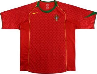 Thailande Maillot Portugal Domicile Retro 2004 Rouge Pas Cher