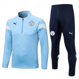 Survetement Training Manchester City 2022 2023 Bleu