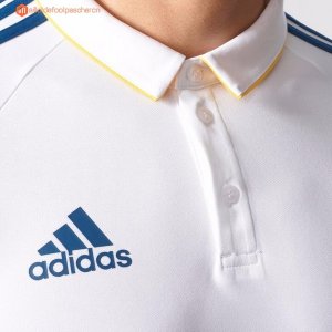 Polo Juventus 2017 2018 Blanc Bleu Pas Cher