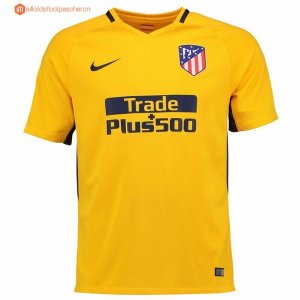 Maillot Exterieur Atlético de Madrid 2017 2018 Jaune Pas Cher