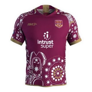 Maillot QLD Maroons Edición Conmemorativa 2018 Rouge Pas Cher