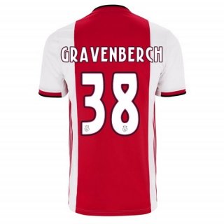Maillot Ajax Domicile Gravenberch 2019 2020 Rouge Pas Cher Maillot Ajax Domicile Gravenberch 2019 2020 Rouge Pas Cher