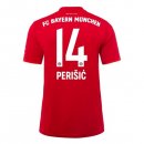 Maillot Bayern Munich NO.14 Perisic Domicile 2019 2020 Rouge Pas Cher