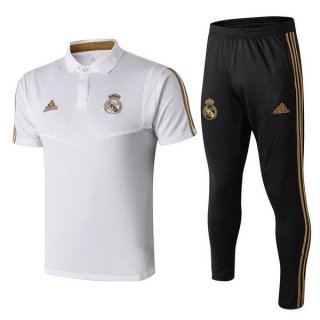 Entrainement Real Madrid Ensemble Complet 2019 2020 Negro Blanc Pas Cher