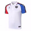 Polo Paris Saint Germain 2020 2021 Blanc Rouge Bleu Pas Cher