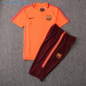 Maillot Entrainement Barcelona Ensemble Complet 2018 2019 Orange Pas Cher