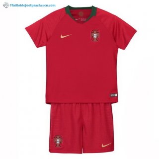 Maillot Portugal Domicile Enfant 2018 Rouge Pas Cher