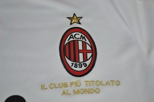 Maillot AC Milan Beckham Exterieur ML NO.32 Retro 2008/09 Blanc Pas Cher