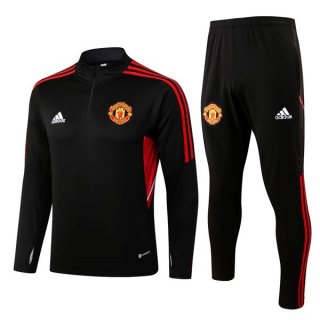 Survetement Training Manchester United 2023 Noir Survetement Training Manchester United 2023 Noir
