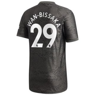 Maillot Manchester United NO.29 Wan Bissaka Exterieur 2020 2021 Noir Pas Cher