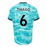 Maillot Liverpool NO.6 Thiago Exterieur 2020 2021 Bleu Pas Cher