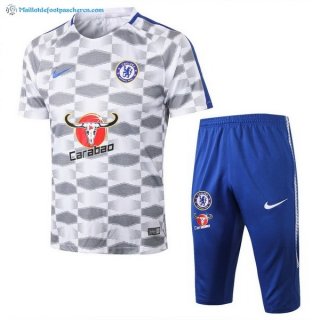 Maillot Entrainement Chelsea Ensemble Complet 2017 2018 Blanc Gris Pas Cher Maillot Entrainement Chelsea Ensemble Complet 2017 2018 Blanc Gris Pas Cher