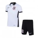 Maillot Corinthians Paulista Domicile Enfant 2020 2021 Blanc Pas Cher