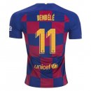 Maillot Barcelona NO.11 O.Dembele Domicile 2019 2020 Bleu Rouge Pas Cher