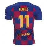 Maillot Barcelona NO.11 O.Dembele Domicile 2019 2020 Bleu Rouge Pas Cher