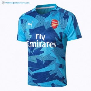 Maillot Entrainement Arsenal Ensemble Complet 2017 2018 Bleu Pas Cher