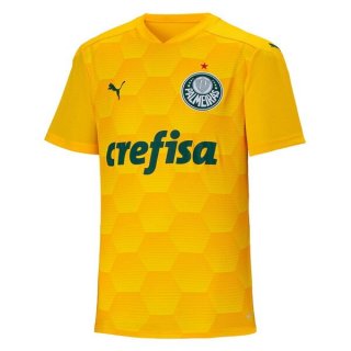 Thailande Maillot Palmeiras Domicile Gardien 2020 2021 Jaune