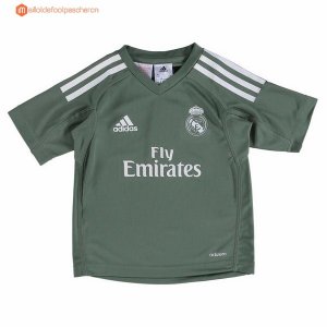 Maillot Real Madrid Enfant Domicile Gardien 2017 2018 Pas Cher