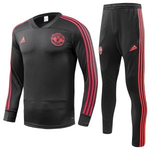 Survetement Manchester United 2018 2019 Gris Marine Pas Cher