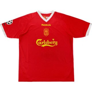 Thailande Maillot Liverpool Domicile Retro 2001 2003 Rouge Pas Cher Thailande Maillot Liverpool Domicile Retro 2001 2003 Rouge Pas Cher