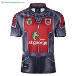 Maillot Rugby St.George Illawarra Dragons 2017 2018 Gris Pas Cher