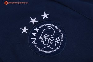 Survetement Ajax 2017 2018 Bleu Pas Cher