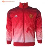 Veste Manchester United 2017 2018 Rouge Blanc Pas Cher